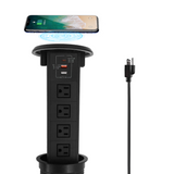 Pop up Outlet with Wireless Charger