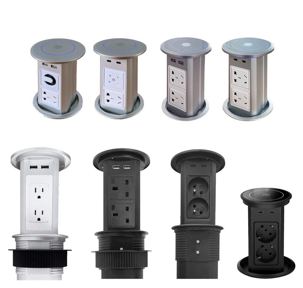 电动升降弹起式桌面插座 Smart Pop Up Socket 系列产品图