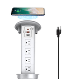 Pop up Outlet with Wireless Charger