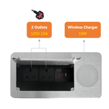 Wireless Charger Table Power Socket Connectivity Box