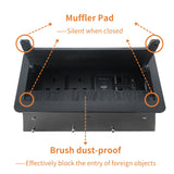 Brush Table Power Socket Connectivity Box