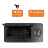 Wireless Charger Table Power Socket Connectivity Box