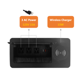 Wireless Charger Table Power Socket Connectivity Box