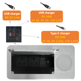 Wireless Charger Table Power Socket Connectivity Box