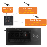 Wireless Charger Table Power Socket Connectivity Box