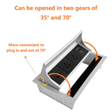 Brush Table Power Socket Connectivity Box