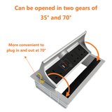 Brush Table Power Socket Connectivity Box